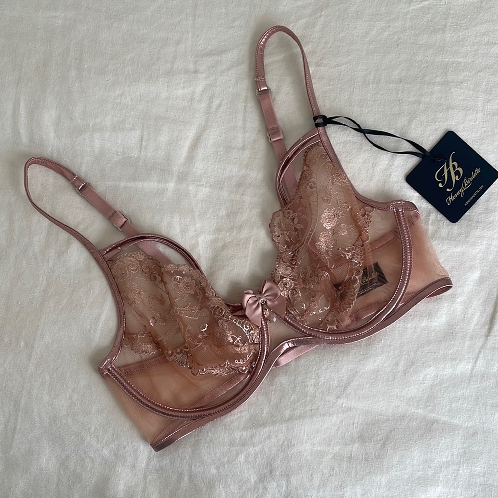 Honey Birdette Zoe Rose Gold Bra🩷